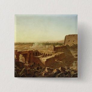 Bóton Quadrado 5.08cm A batalha no templo de Karnak