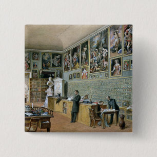 Bóton Quadrado 5.08cm A biblioteca