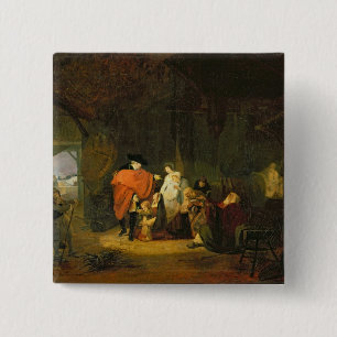 Bóton Quadrado 5.08cm A bondade de Louis XVI