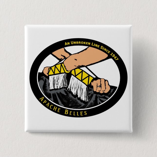 Bóton Quadrado 5.08cm A borda (Frente)