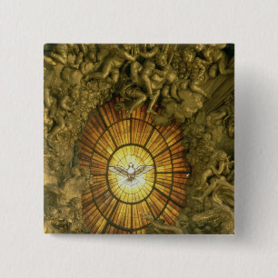 Bóton Quadrado 5.08cm A cadeira de St Peter