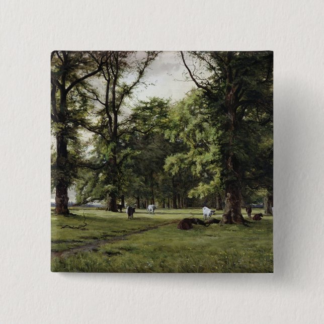 Bóton Quadrado 5.08cm A caminhada do olmo (Frente)