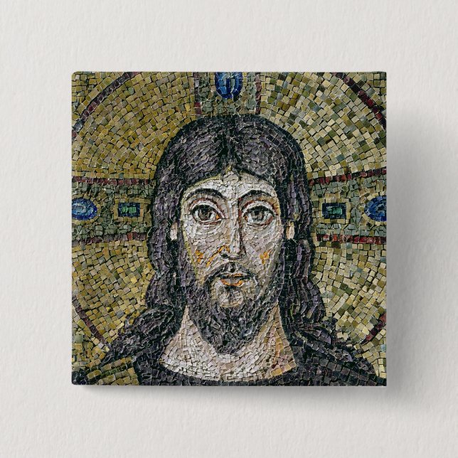 Bóton Quadrado 5.08cm A cara do cristo (Frente)