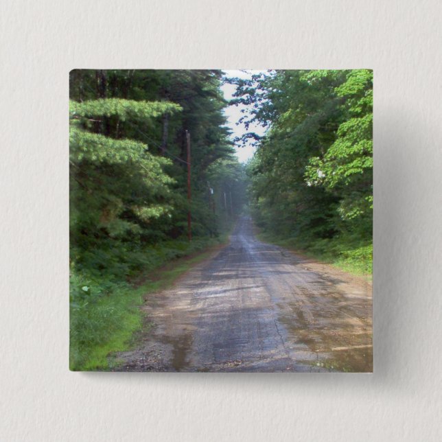 Bóton Quadrado 5.08cm A casa da estrada (Frente)