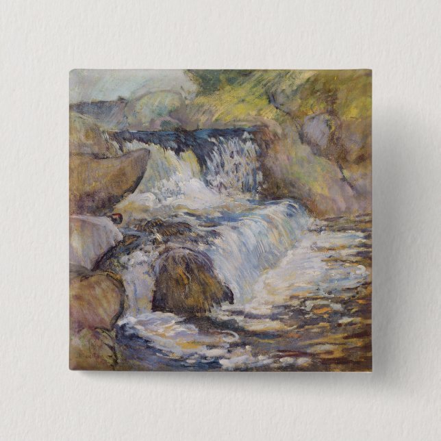 Bóton Quadrado 5.08cm A cascata (Frente)