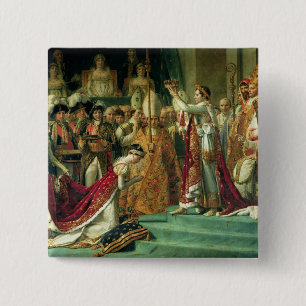 Bóton Quadrado 5.08cm A consagração do imperador Napoleon