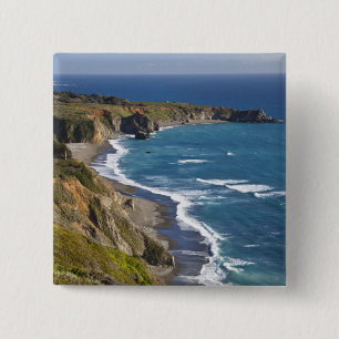 Bóton Quadrado 5.08cm A costa Big Sur na Califórnia, EUA