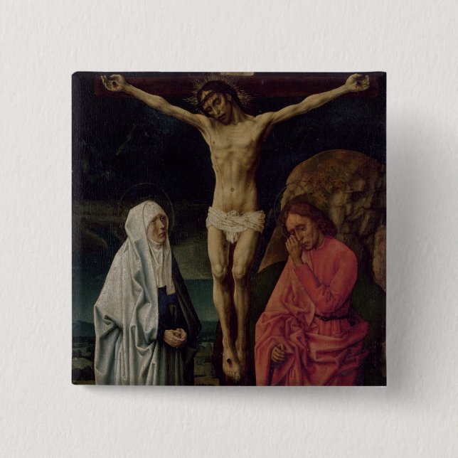 Bóton Quadrado 5.08cm A crucificação (painel) 2 (Frente)