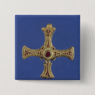 Bóton Quadrado 5.08cm A cruz de St Cuthbert