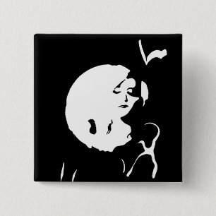 Bóton Quadrado 5.08cm A Dama