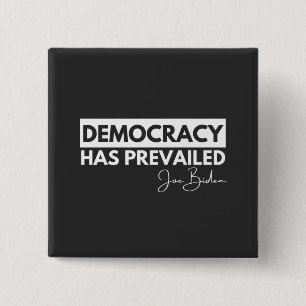 Bóton Quadrado 5.08cm A Democracia Já Impediu