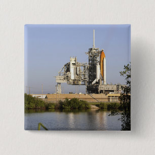Bóton Quadrado 5.08cm A descoberta do vaivém espacial senta 3 prontos
