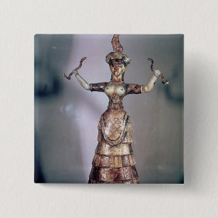 Bóton Quadrado 5.08cm A deusa das serpentes