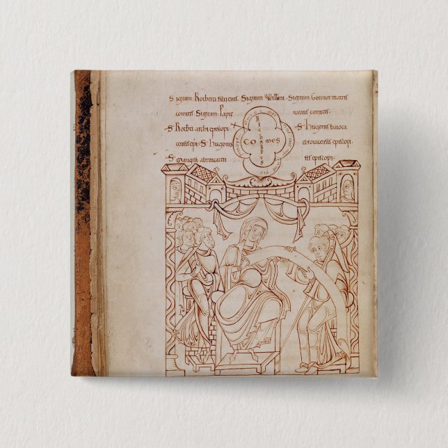 Bóton Quadrado 5.08cm A doação a Gonnor (Frente)