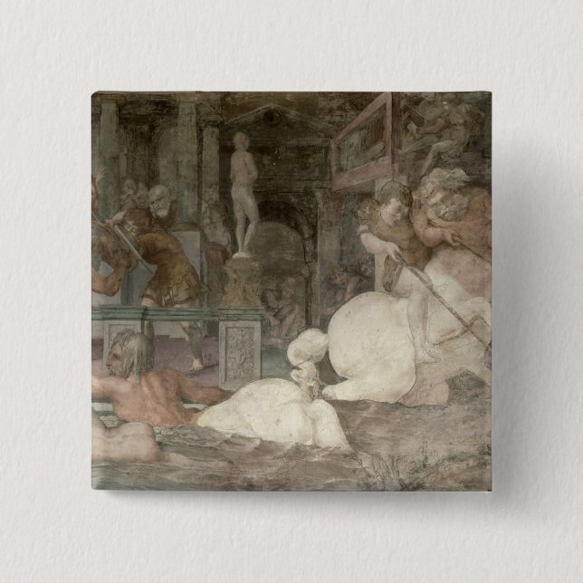 Bóton Quadrado 5.08cm A educação de Achilles (Frente)