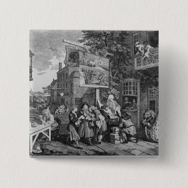 Bóton Quadrado 5.08cm A eleição II: Escrutínio para votos (Frente)