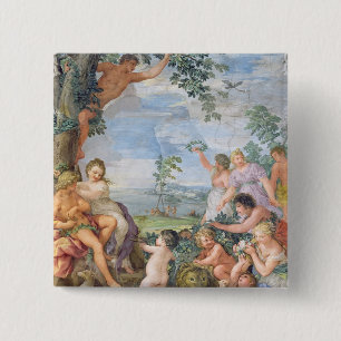 Bóton Quadrado 5.08cm A época dourada (fresco)