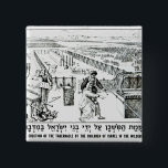 Bóton Quadrado 5.08cm A ereção do tabernáculo<br><div class="desc">A ereção da escola inglesa do tabernáculo pelas crianças de Israel na região selvagem situada em um colecção privada. O a ereção do tabernáculo pelas crianças de Israel na região selvagem foi criada em torno do século XIX.</div>