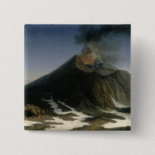 Bóton Quadrado 5.08cm A erupção de Etna