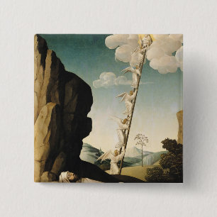 Bóton Quadrado 5.08cm A escada de Jacob, c.1490