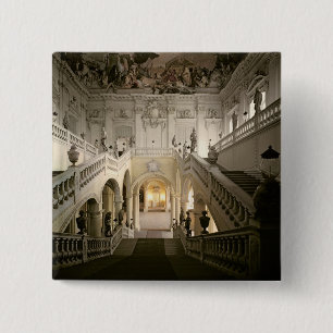 Bóton Quadrado 5.08cm A escadaria, construída 1719-44