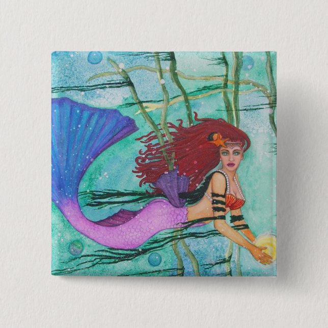 Bóton Quadrado 5.08cm A Esfera do Mar (Frente)