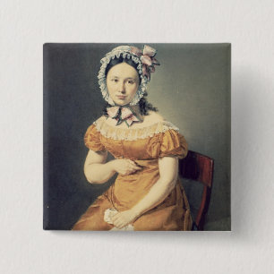 Bóton Quadrado 5.08cm A esposa Catharine do artista, 1825