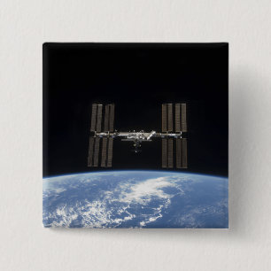 Bóton Quadrado 5.08cm A estação espacial internacional 10