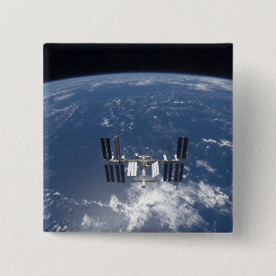 Bóton Quadrado 5.08cm A estação espacial internacional 14