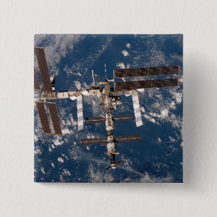 Bóton Quadrado 5.08cm A estação espacial internacional 15