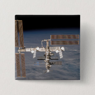 Bóton Quadrado 5.08cm A estação espacial internacional 16