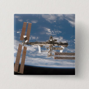 Bóton Quadrado 5.08cm A estação espacial internacional 17
