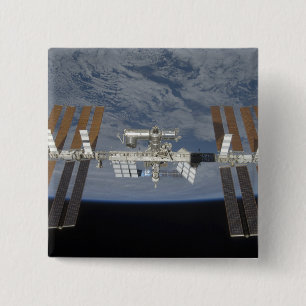 Bóton Quadrado 5.08cm A estação espacial internacional 3