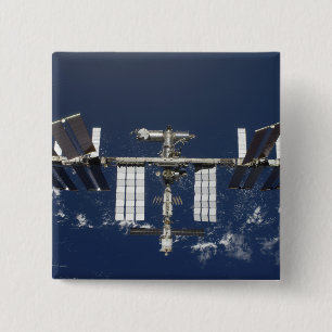 Bóton Quadrado 5.08cm A estação espacial internacional 4