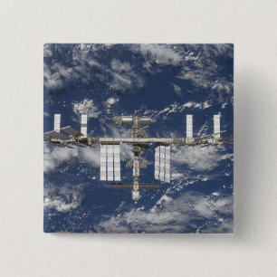 Bóton Quadrado 5.08cm A estação espacial internacional 6
