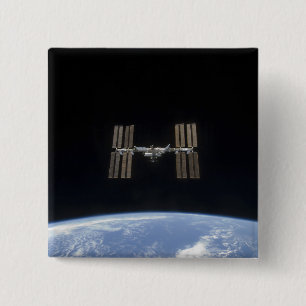 Bóton Quadrado 5.08cm A estação espacial internacional 7