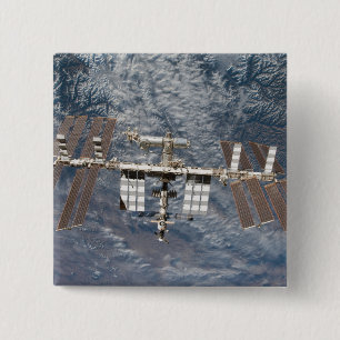 Bóton Quadrado 5.08cm A estação espacial internacional 8