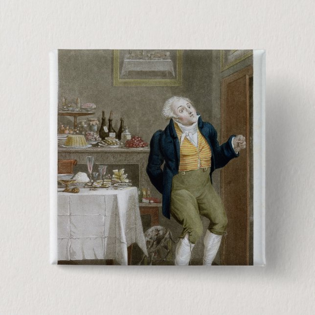 Bóton Quadrado 5.08cm A extremidade dos Gastronomes (Frente)