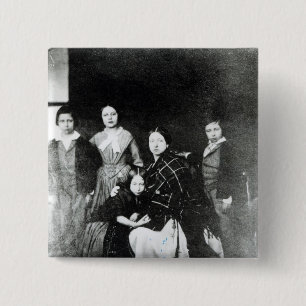 Bóton Quadrado 5.08cm A família real