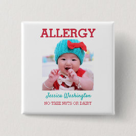 Bóton Quadrado 5.08cm A foto feita sob encomenda caçoa o aviso alerta da