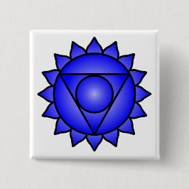 Bóton Quadrado 5.08cm A garganta Chakra