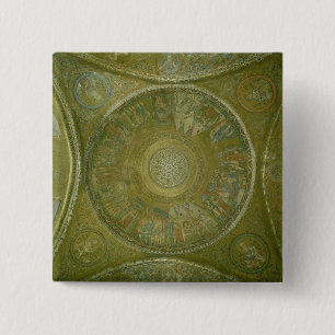 Bóton Quadrado 5.08cm A história de Joseph, mosaico da ó cúpula dentr