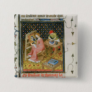 Bóton Quadrado 5.08cm A história de Thamyris, do ` De Claris