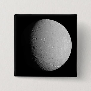 Bóton Quadrado 5.08cm A lua Dione 2 de Saturn