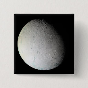 Bóton Quadrado 5.08cm A lua Enceladus 3 de Saturn