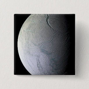 Bóton Quadrado 5.08cm A lua Enceladus de Saturn