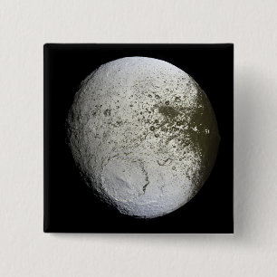 Bóton Quadrado 5.08cm A lua Iapetus 2 de Saturn