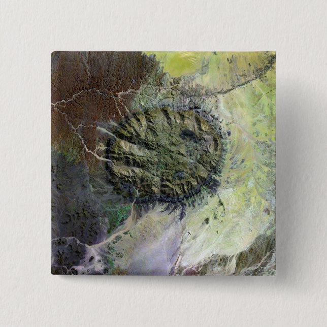 Bóton Quadrado 5.08cm A Massif Brandberg no Norte da Namíbia (Frente)