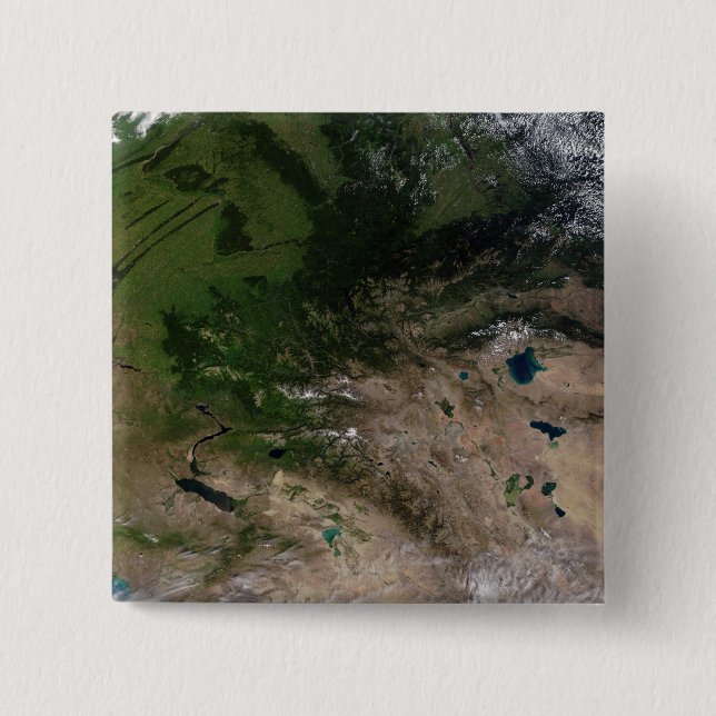 Bóton Quadrado 5.08cm A mudança de vegetação (Frente)