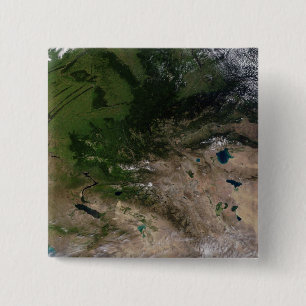 Bóton Quadrado 5.08cm A mudança de vegetação